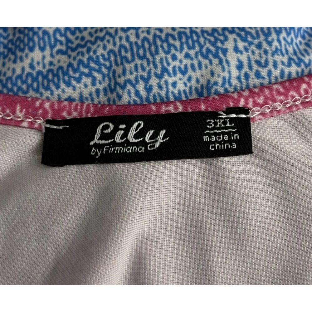 *HOST PICK* LILY BY FIRMIANA MULTI COLOR STRIPED SHORT SLEEVE DRESS SIZE 3XL - Picture 5 of 5